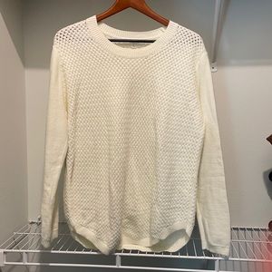 Super cute sweater with elbow embellishments